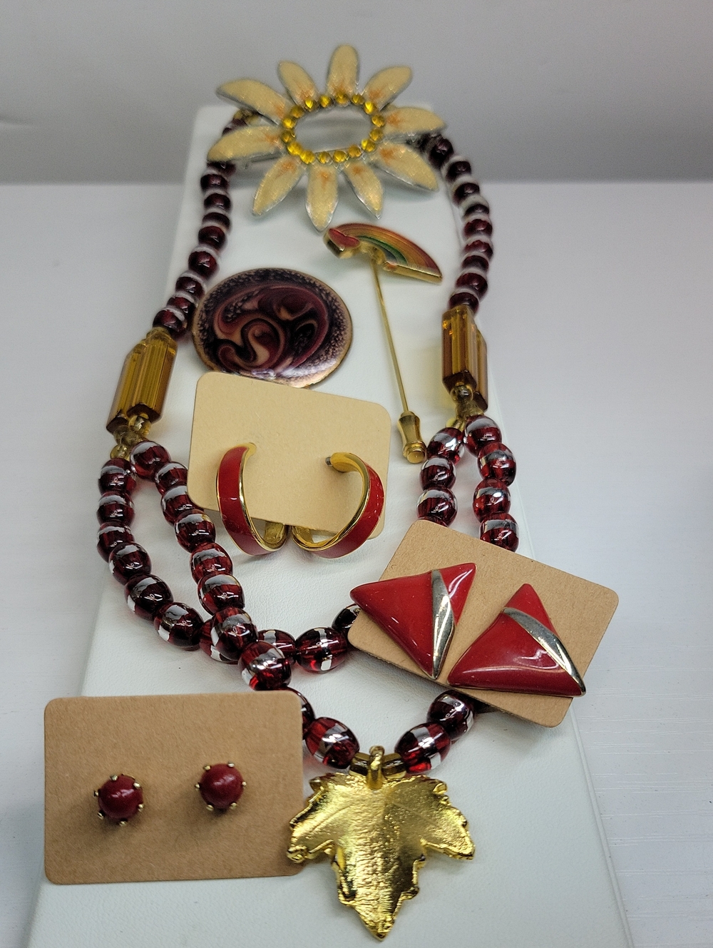Red & Gold Jewelry Bundle